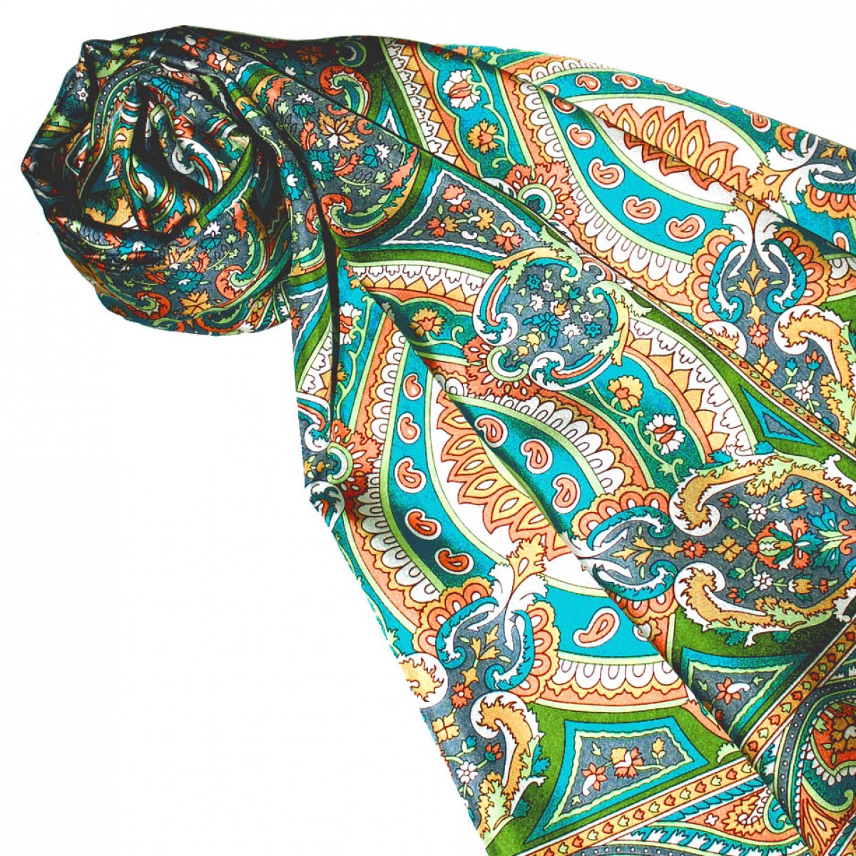 Sciarpa Uomo LORENZO CANA In Modal – Stampa Animali, 70x180 Cm, Morbida E Ipoallergenica, Colori Rosso, Nero, Verde, Oro