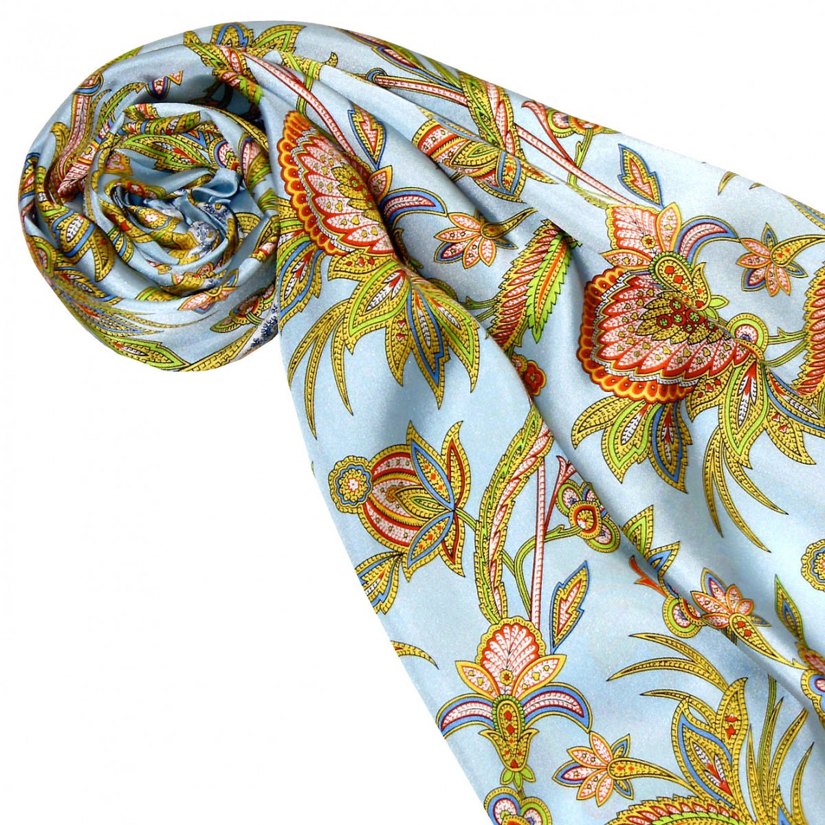 Schal, Krawatte & Decken Online Paisely der blaues kaufen Seidentuch online Shop! 
