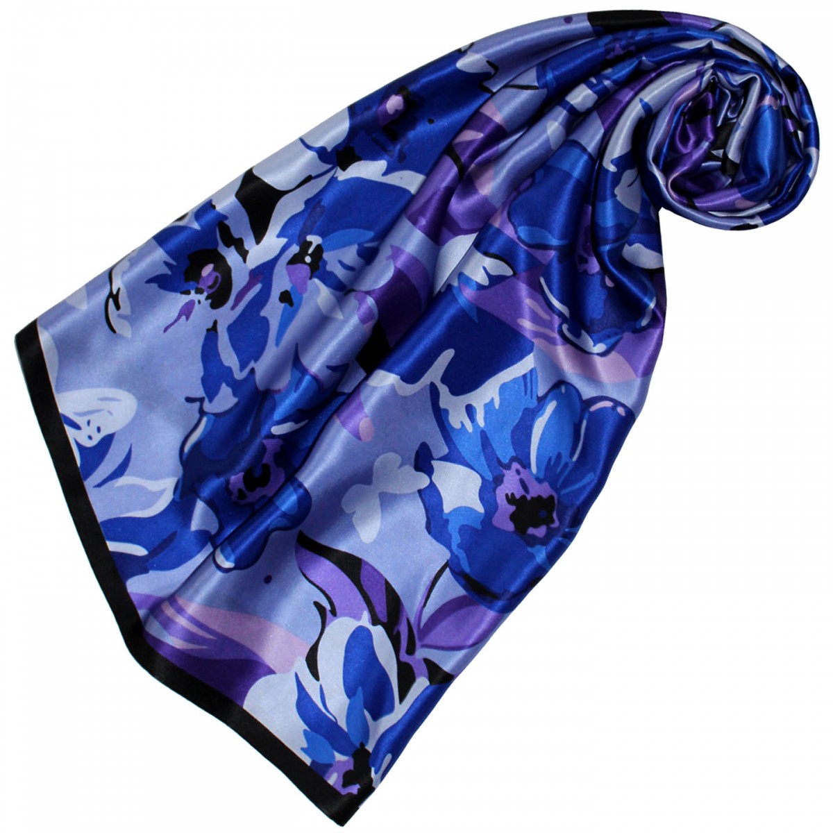 Schal, Krawatte & Decken - der Online Shop! Seidentuch mit blauem Paisley  online kaufen