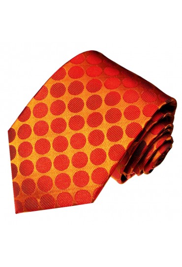 Herrenkrawatte Punkte Rot LORENZO CANA