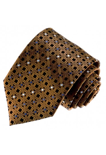 Krawatte 100% Seide elegantes Schwarz LORENZO CANA