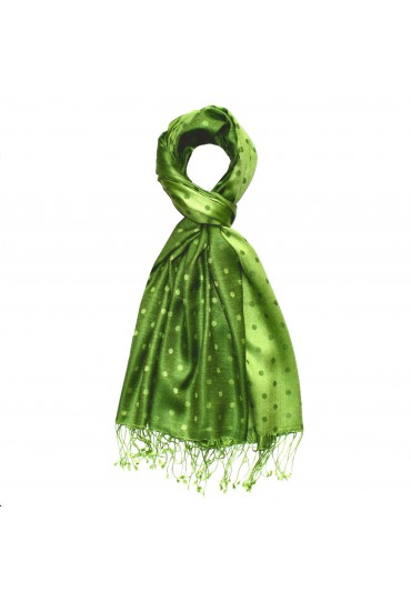 Herren Pashmina Punkte grasgrün grün LORENZO CANA