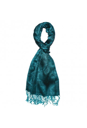 Herren Schaltuch Paisley türkis petrol LORENZO CANA