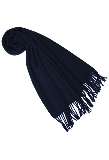 Schal für Frauen Marine Blau Alpakawolle LORENZO CANA