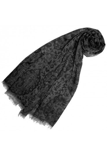 Kaschmir Herren Pashmina Jacquard Notting Hill Grau LORENZO CANA