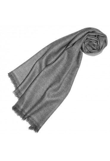 Kaschmirschal ungefärbt Streifen LORENZO CANA