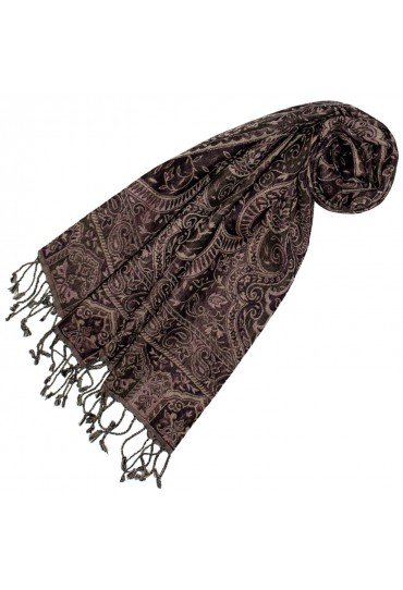 Halstuch Wolle Rosa Schwarz Ecru LORENZO CANA