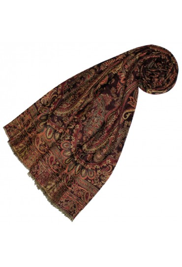 Kaschmir Herren Schal Superior Rot Weinrot LORENZO CANA