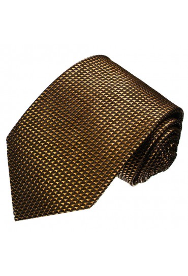 Krawatte 100% Raute braun bronze LORENZO CANA