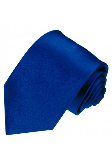 Krawatte 100% Seide dunkelblau königsblau LORENZO CANA