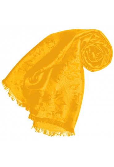 Gelber Schal für Herren Paisley LORENZO CANA