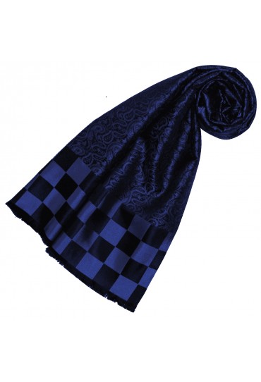 Blauer schal aus Seide für Damen LORENZO CANA