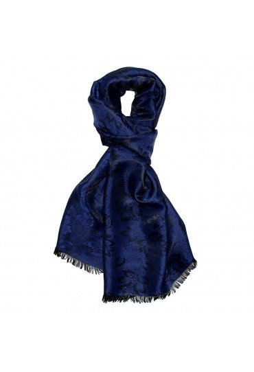 Schaltuch Paisley dunkelblau royalblau LORENZO CANA
