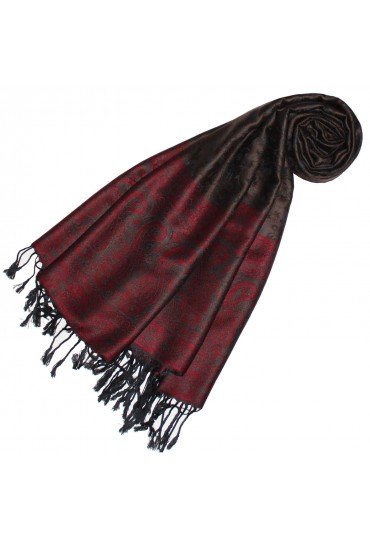 Schal Modal Himbeerrot Braun Schwarz LORENZO CANA