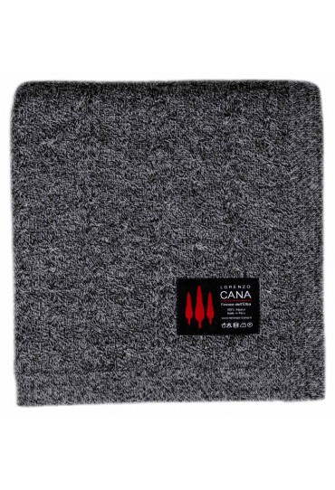 Alpakadecke grau schwarz LORENZO CANA