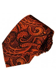 Seidenkrawatte orange bordeaux LORENZO CANA