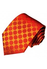 Herrenkrawatte Punkte Rot LORENZO CANA