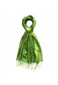 Herren Pashmina Punkte grasgrün grün LORENZO CANA