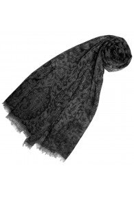 Kaschmir Pashmina Jacquard Notting Hill Grau LORENZO CANA