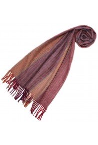 Schal für Männer Rosa Orange Alpakawolle LORENZO CANA