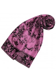 Schal aus Seide Rosa Floral LORENZO CANA