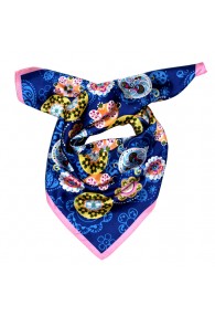 Tuch Herren 100% Seide blau rosa gelb Floral LORENZO CANA