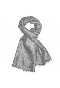 Schaltuch Floral silber silbergrau LORENZO CANA