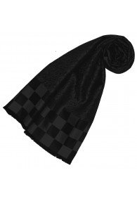 Damenschal Seide nobles schwarz LORENZO CANA