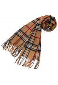 Damenschal camel schwarz LORENZO CANA