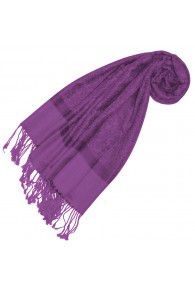 Damenschal Modal Paisley Violett LORENZO CANA