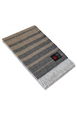 Wohndecke 100% Alpaka Braun Grau Beige LORENZO CANA 