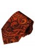 Seidenkrawatte orange bordeaux LORENZO CANA