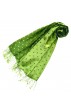 Women's Shawl Silk Viscose Polka Dot Green Dark Green LORENZO CANA