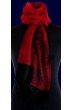 Shawl Silk Wool Paisley Red Black For Women LORENZO CANA