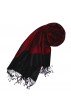 Seide Wolle Pashmina Paisley dunkelrot schwarz LORENZO CANA