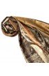 Pashmina 100% Seide Paisley rostbraun grau braun LORENZO CANA