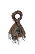 Shawl Silk Wool Paisley Red Blue Yellow For Women LORENZO CANA