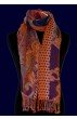 Scarf Wool Paisley Brown Purple For Men LORENZO CANA