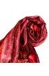 Pashmina 100% Seide Paisley rostbraun grau braun LORENZO CANA