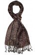 Halstuch Wolle Rosa Schwarz Ecru LORENZO CANA
