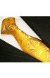 Neck Tie 100% Silk Paisley Yellow Gold LORENZO CANA