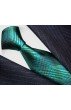 Neck Tie 100% Silk Checkered Green Orange LORENZO CANA