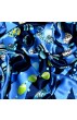 Tuch für Damen blau dunkelblau grün Seide Floral LORENZO CANA