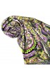 Schal für Frauen Damen grün violett gelb Paisley LORENZO CANA