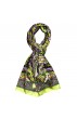 Schal für Frauen Damen grün violett gelb Paisley LORENZO CANA
