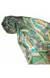 Schal für Frauen Damen türkis orange grün Paisley LORENZO CANA