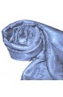 Women's Shawl Viscose Silk Paisley Light Blue LORENZO CANA