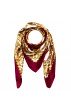 Tuch für Damen gold weiss bordeaux Seide Floral LORENZO CANA