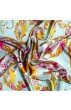 Tuch Damen 100% Seide aqua senf pink Floral LORENZO CANA