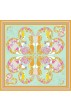 Tuch Herren 100% Seide aqua senf pink Floral LORENZO CANA